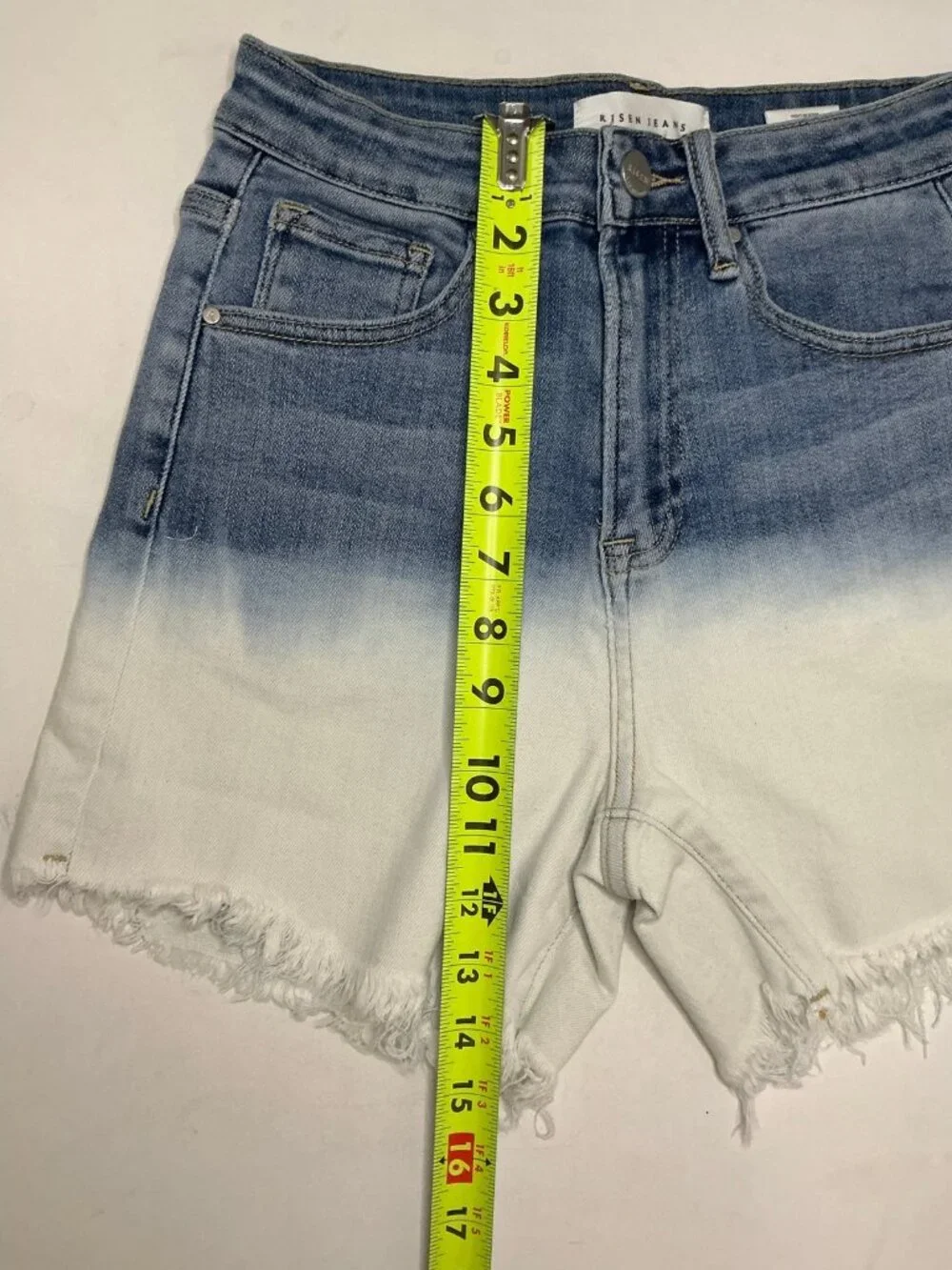 Risen High Rise shorts Ombre Frayed Size Small NWT